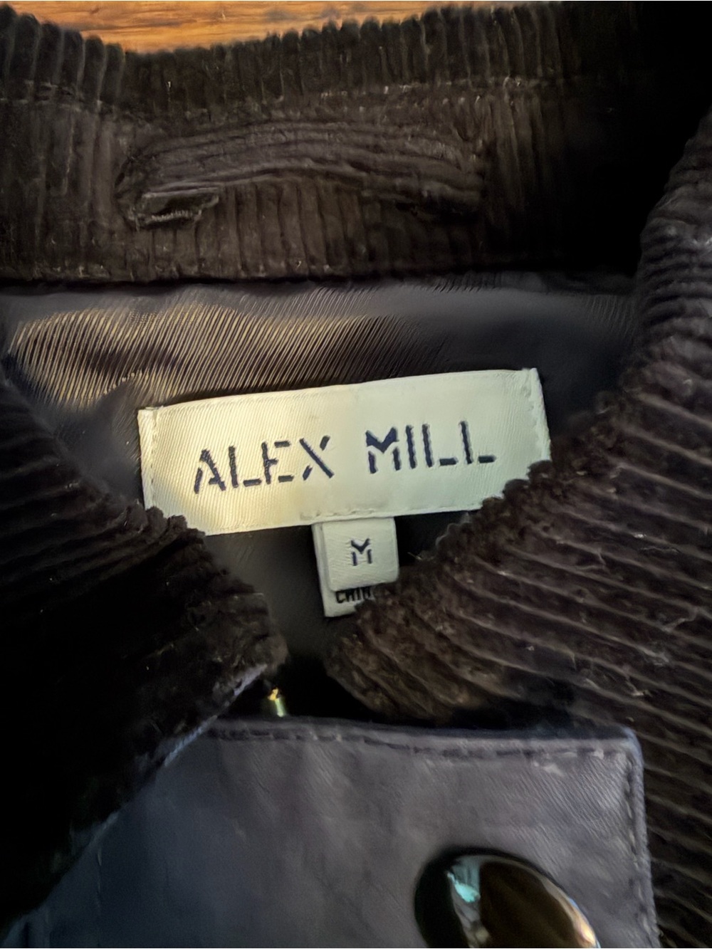 Alex Mill Chiltern Street Jacket In Waxed Cotton Navy M - Picture 7 of 8